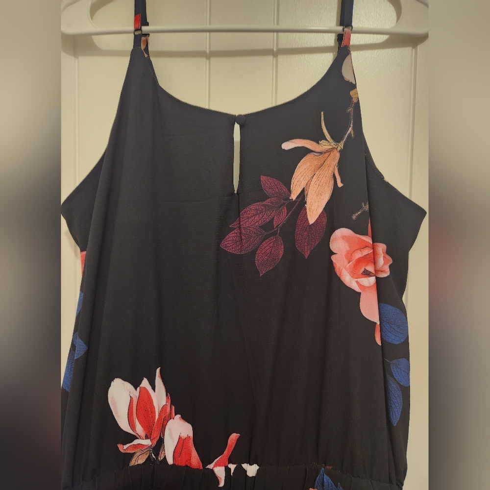City Chic Size 14 Black Floral - Picture 8 of 16